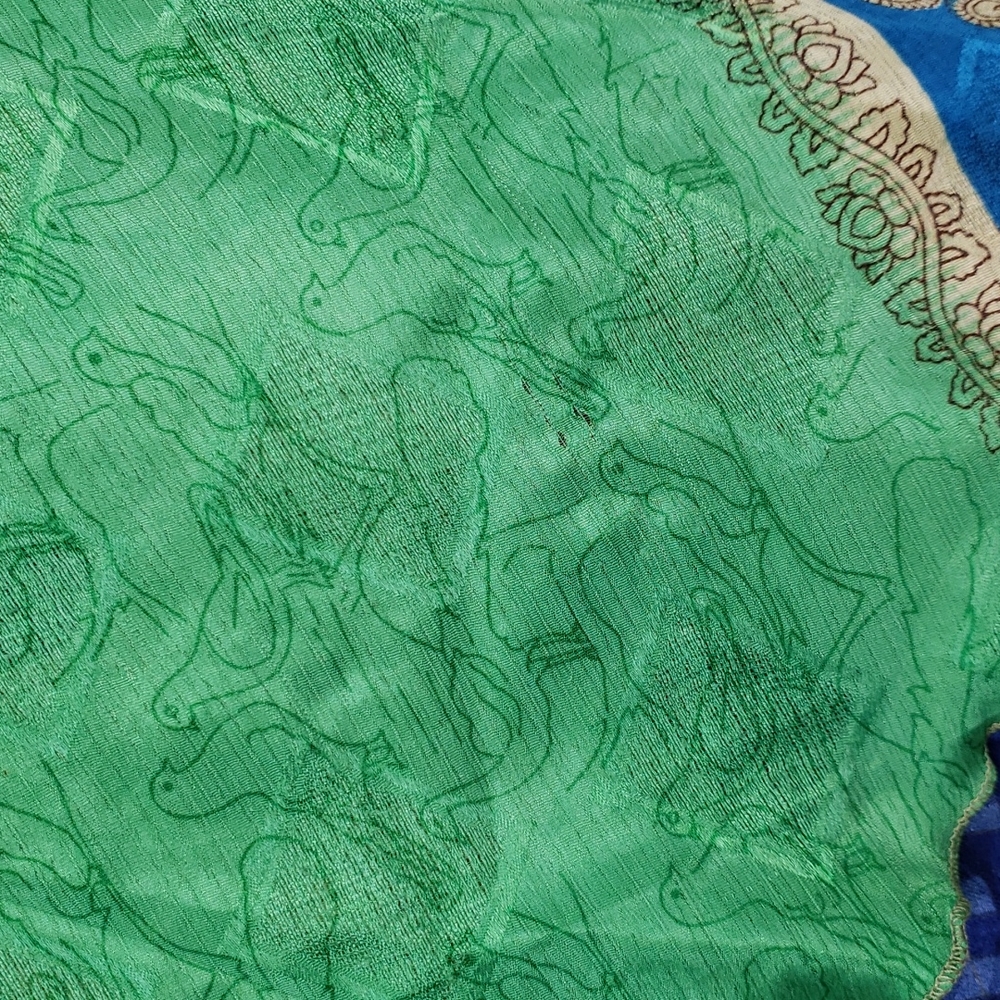 Darn Good Yarn Sari Silk Wrap Skirt Tea Goddess - Picture 13 of 16